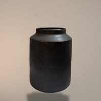 Black Ceramic Vase